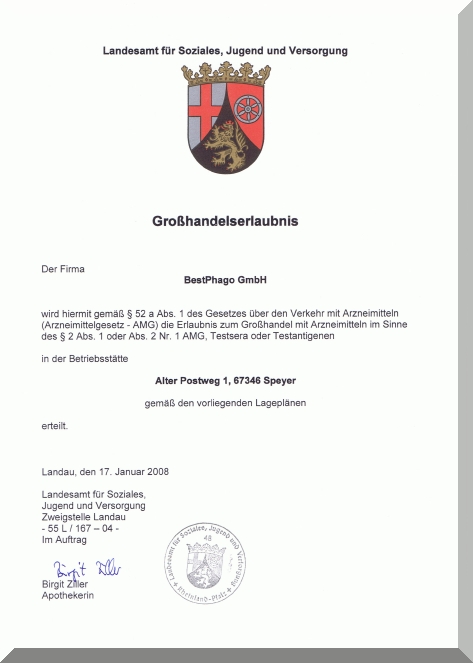 Großhandelserlaubnis